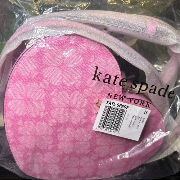 NWT Kate Spade Pink Heart-Shaped Bag - Picture 3 of 8